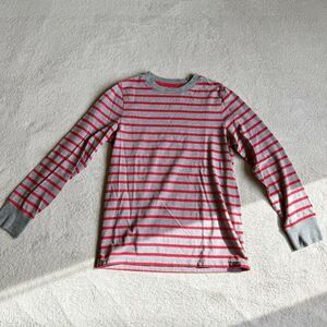 Cat & Jack Grey with Red Stripes Longsleeved T-shirt